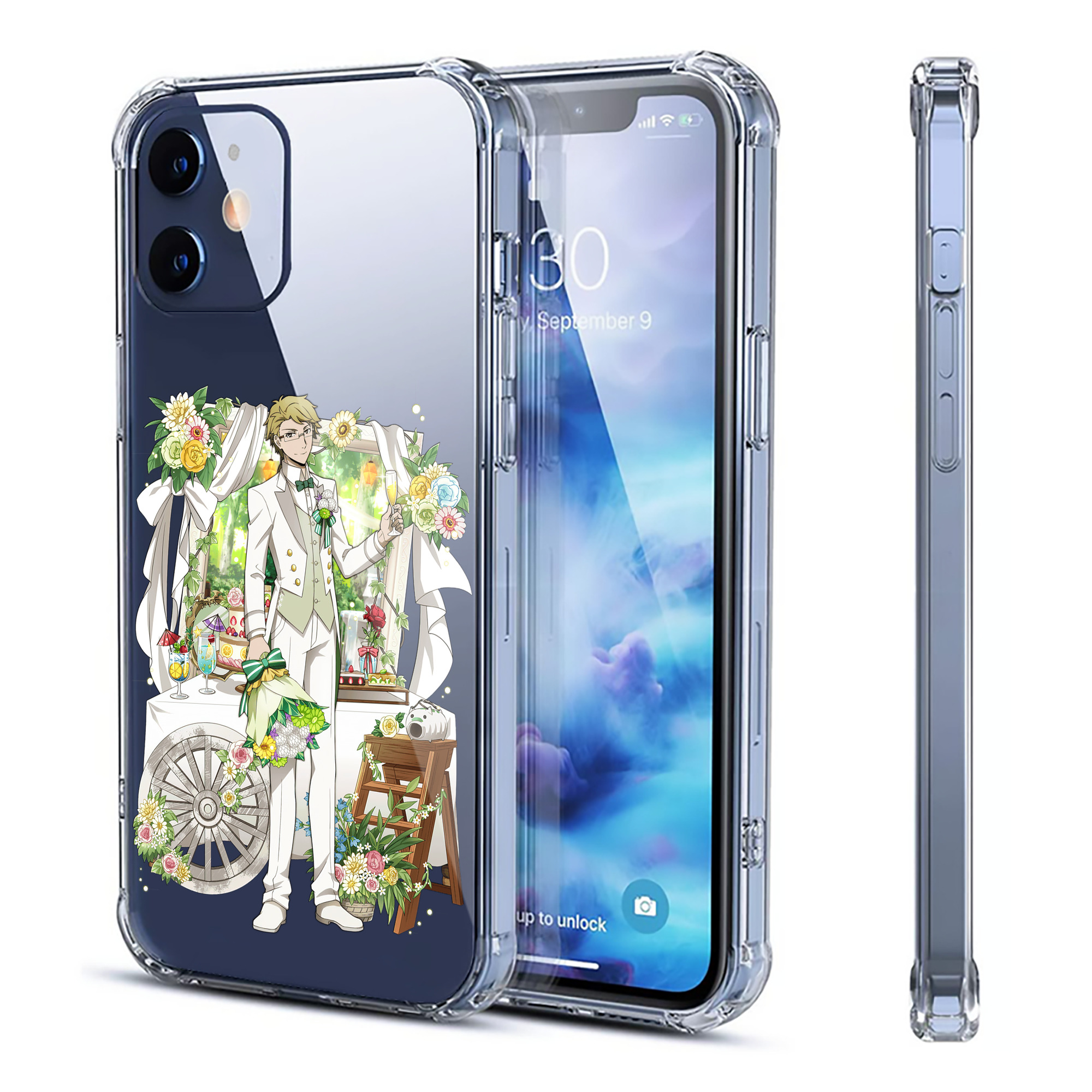 （画像用） 文豪ストレイドッグス Bungo Stray Dogs 【iPhone 12シリーズ対応】透明スマホケース（クリアソフトケース）